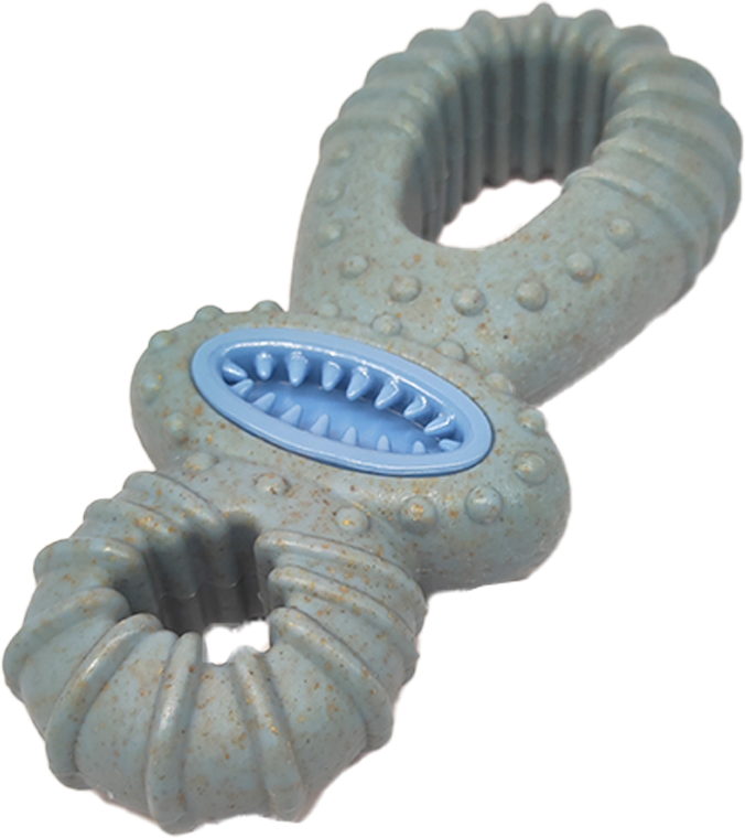 Mordedor Kroco Recheável Wood Azul Claro para Cães - Tam. Único
