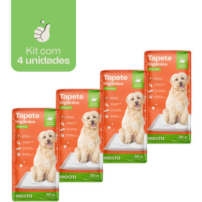 Tapete Higiênico Meau Cheirinho Cítrico para Cães