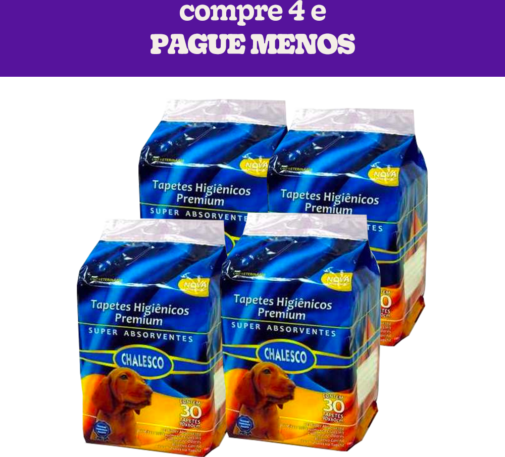 Tapete Higiênico Chalesco - 120 Unidades