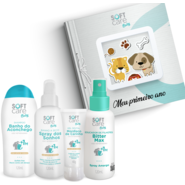 Kit Soft Care Baby Banho a Seco, Gel Dental, Shampoo, Spray Amargo e Livro - KIT