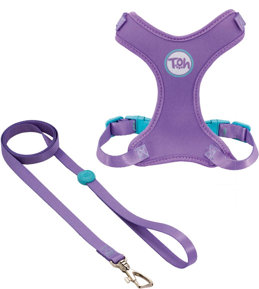 Conjunto Peitoral H Neo U Lilás para Gatos - Tam. Único