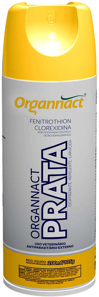 Antiparasitário Organnact Prata Mata Bicheira - 200 mL