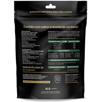 Petisco Papapets Zooverti Desidratado Frango Leve para Cães e Gatos