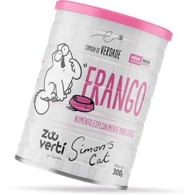 Ração Úmida Papapets Simon's Cat Frango para Gatos