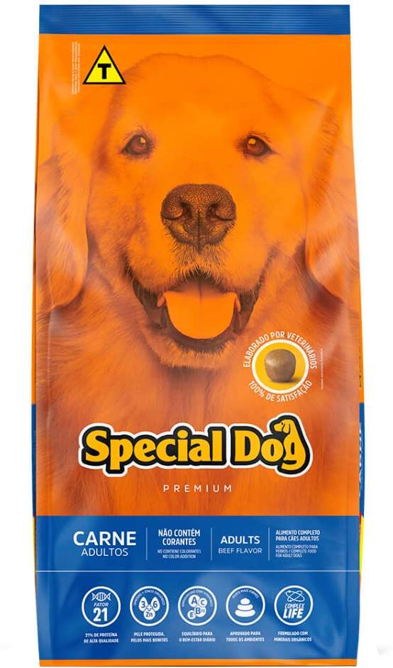 Ração Special Dog Premium Carne para Cães Adultos - 20Kg