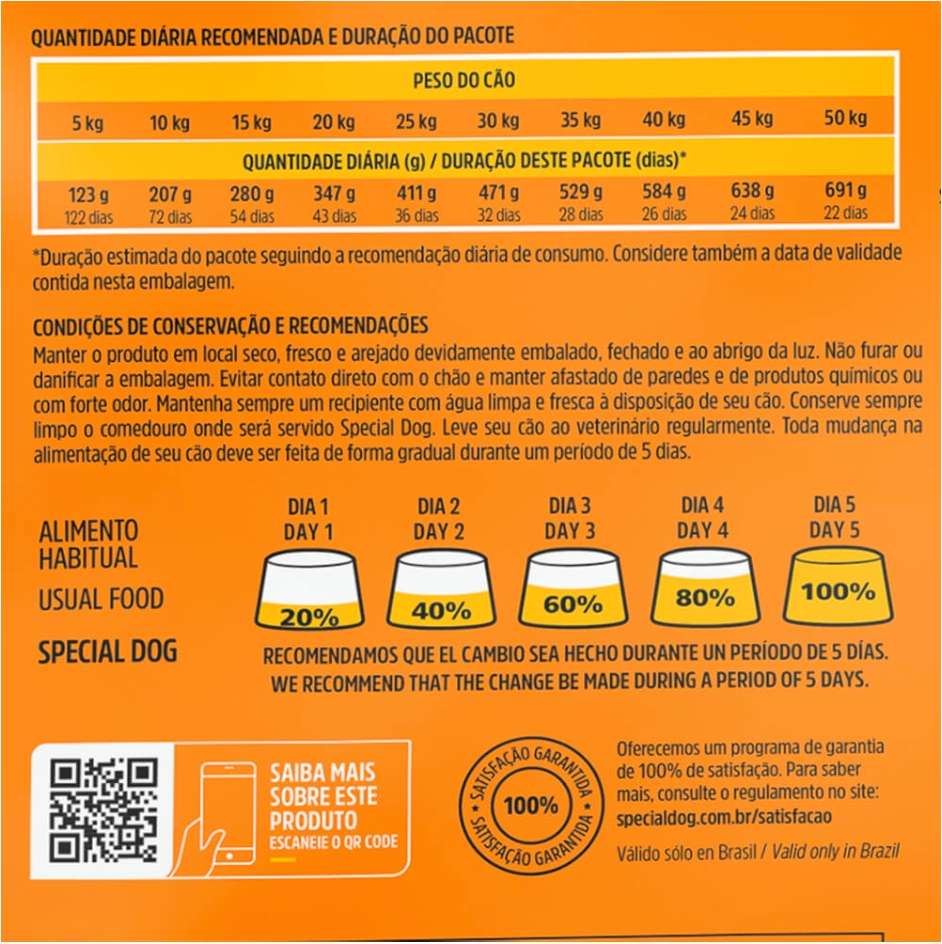 Ração Special Dog Premium Carne para Cães Adultos - 20Kg