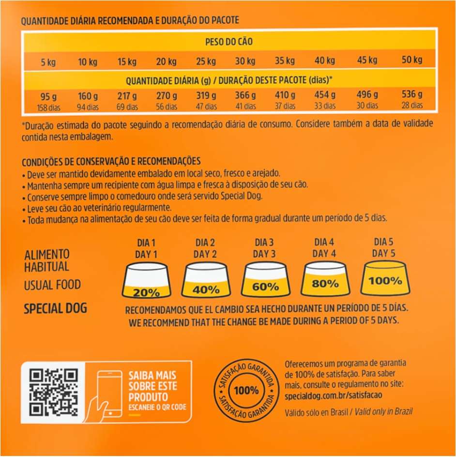 Ração Special Dog Premium Vegetais para Cães Adultos - 20Kg