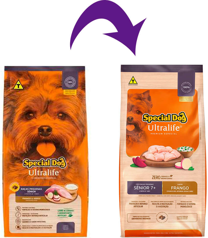 Ração Special Dog Sênior Premium para Cães Adultos de Raças Pequenas - 15Kg