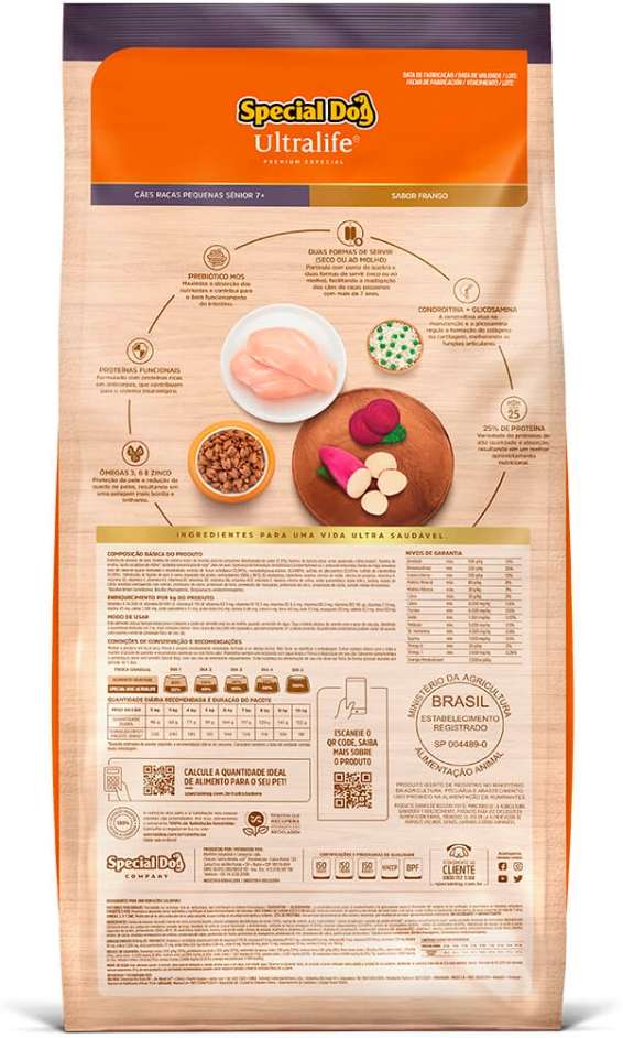 Ração Special Dog Sênior Premium para Cães Adultos de Raças Pequenas - 15Kg