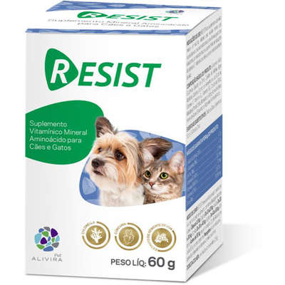 Suplemento Vitamínico Alivira Resist para Cães e Gatos