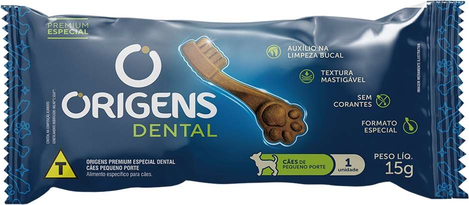 Petisco Origens para Cães Adultos Porte Pequeno Dental - 1 Unidade