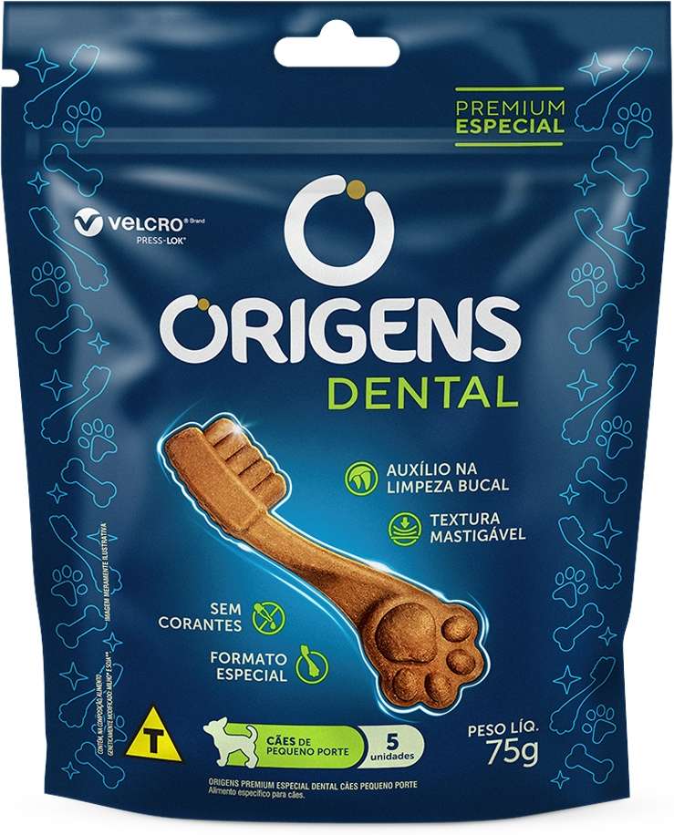 Petisco Origens para Cães Adultos Porte Pequeno Dental - 5 Unidades