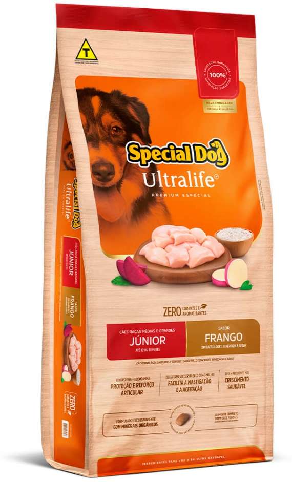 Ração Special Dog Ultralife para Cães Filhotes de Raças Médias e Grandes - 15Kg