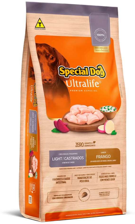 Ração Special Dog Ultralife Light para Cães de Raças Pequenas - 15Kg