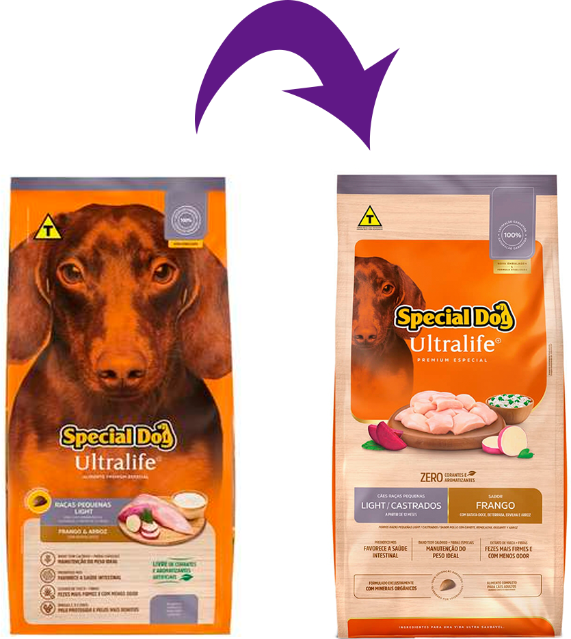 Ração Special Dog Ultralife Light para Cães de Raças Pequenas - 15Kg