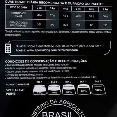 Ração Special Cat Prime Salmão e Arroz para Gatos Adultos