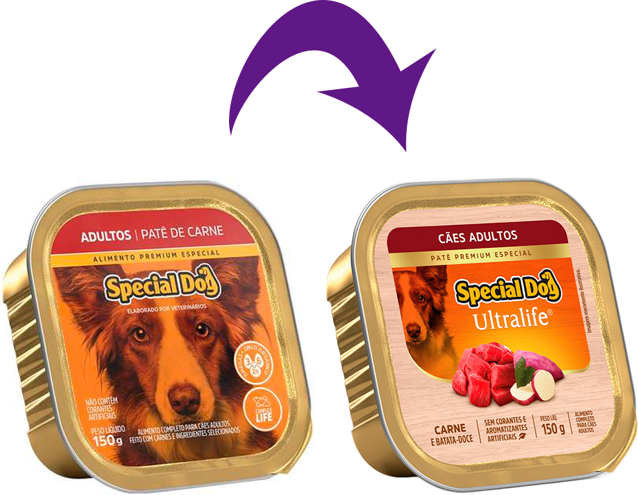 Ração Úmida Special Dog Patê Carne para Cães Adultos - 150 g