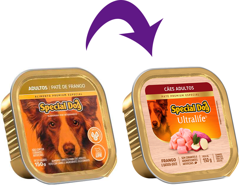 Ração Úmida Special Dog Patê Frango para Cães Adultos - 150 g