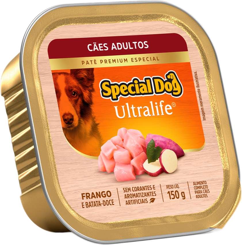 Ração Úmida Special Dog Patê Frango para Cães Adultos - 150 g