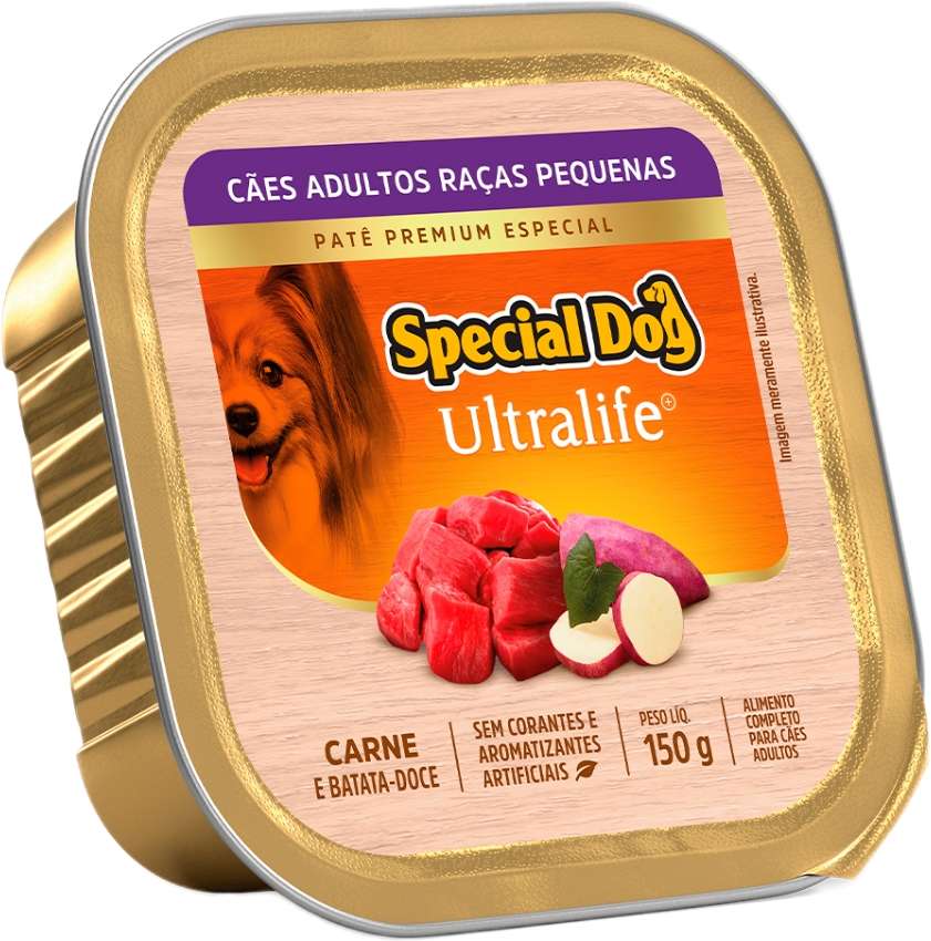 Ração Úmida Special Dog Patê Carne para Cães Adultos Raças Pequenas - 150 g