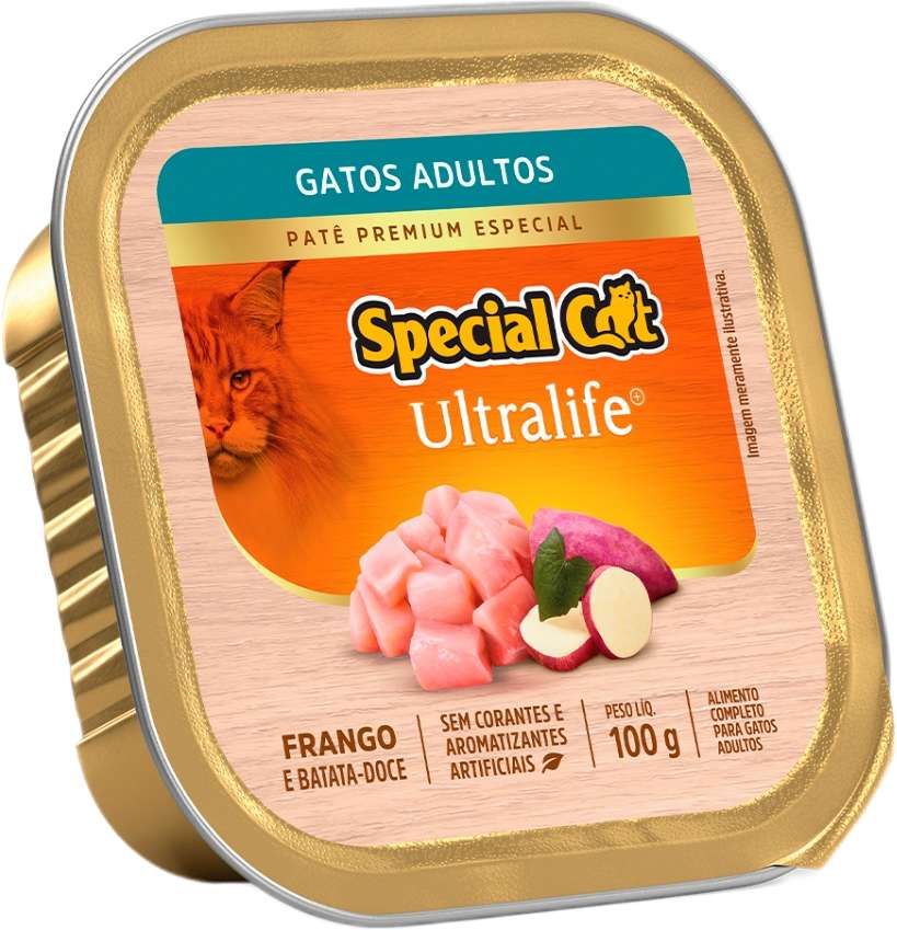 Ração Úmida Special Cat Patê Frango para Gatos Adultos - 100 g