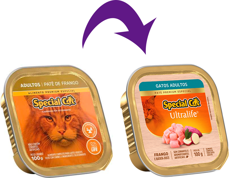 Ração Úmida Special Cat Patê Frango para Gatos Adultos - 100 g