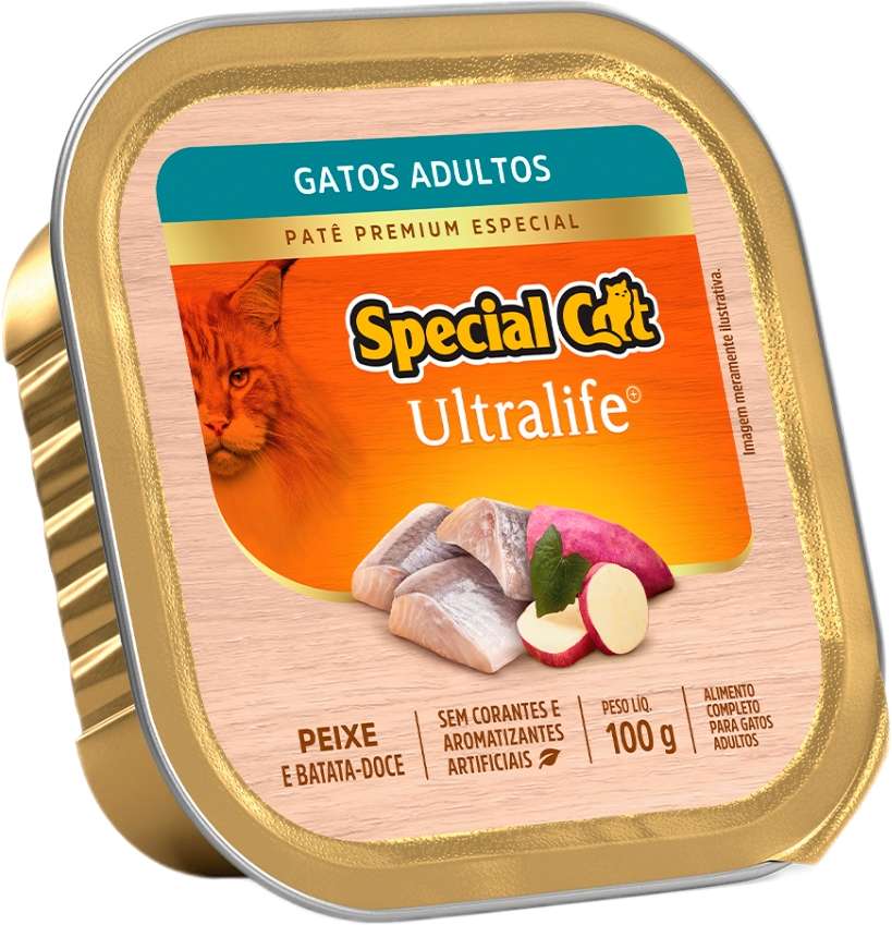 Ração Úmida Special Cat Patê Peixe para Gatos Adultos - 100 g