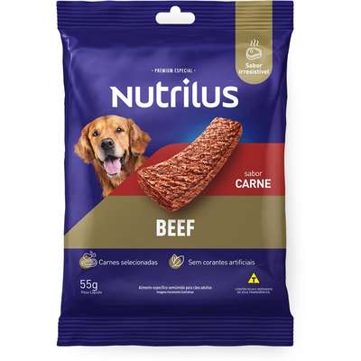 Bifinho Nutrilus para Cães Adultos Sabor Carne