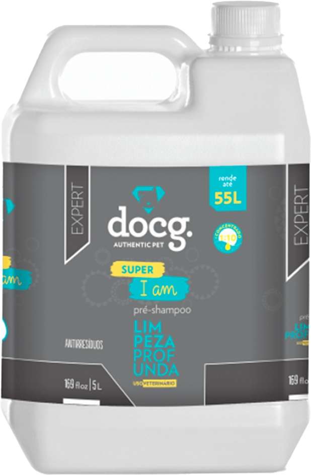 Pré Shampoo docg. Super I Am Limpeza Profunda para Cães - 5 Litros