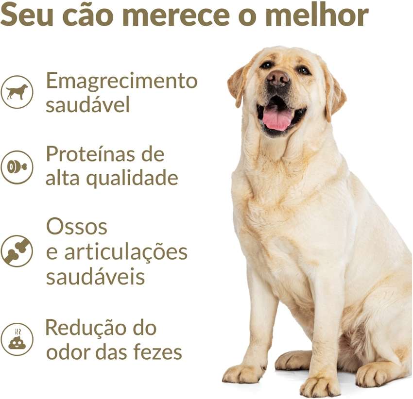 Ração Nutrilus Light Frango para Cães Adultos Raças Médias e Grandes - 15Kg