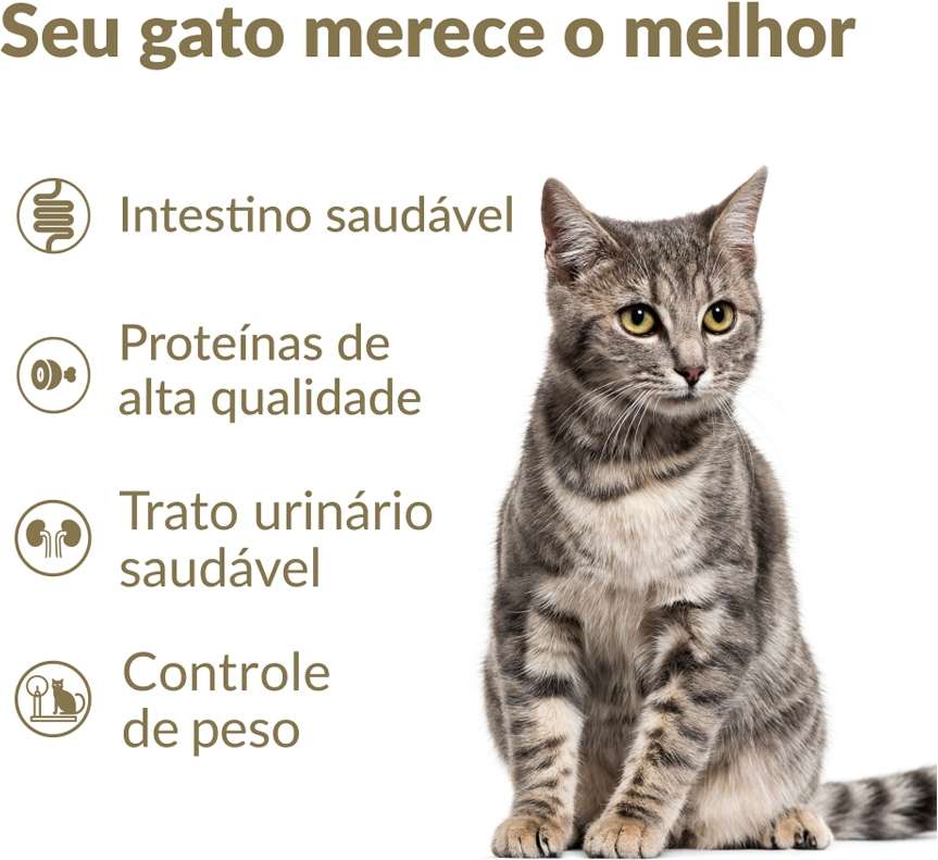 Ração Nutrilus Pro+ Frango para Gatos Adultos - 10,1Kg
