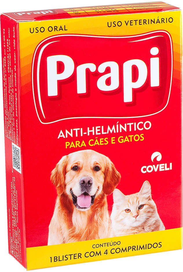 Vermifugo Coveli Prapi - 4 Comprimidos