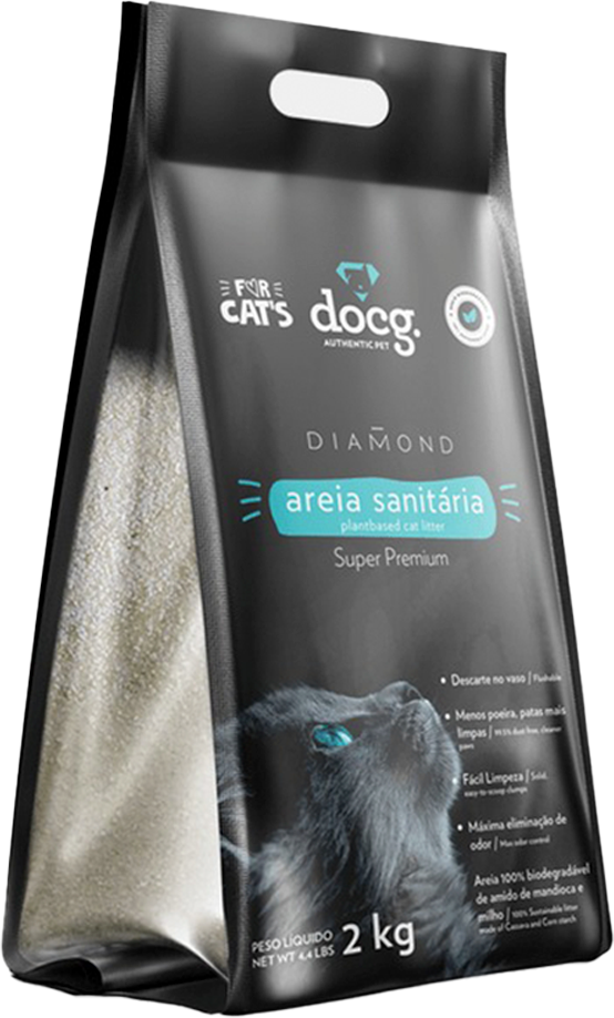 Areia Higiênica Doc.g Diamond - 2Kg