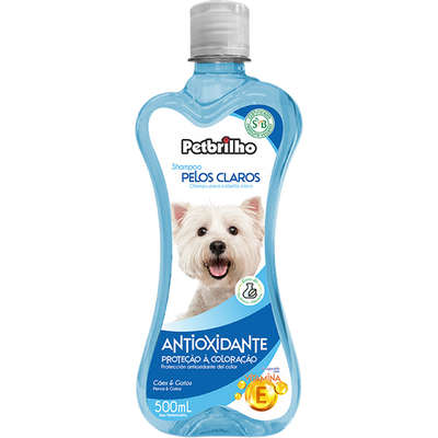 Shampoo Petbrilho Pelos Claros 500 mL