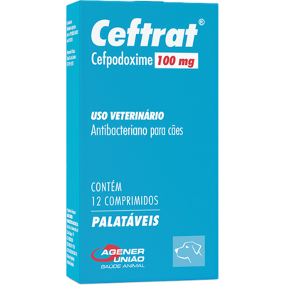 Antibacteriano Agener União Ceftrat para Cães 12 Comprimidos