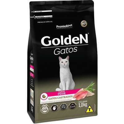Ração Seca GoldeN Peixe para Gatos Castrados