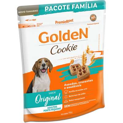Biscoito GoldeN para Cães Adultos Porte Pequeno Sabor Original Cookie