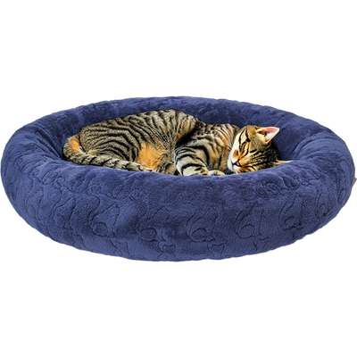 Cama Fábrica Pet Cat Puff Azul para Cães e Gatos