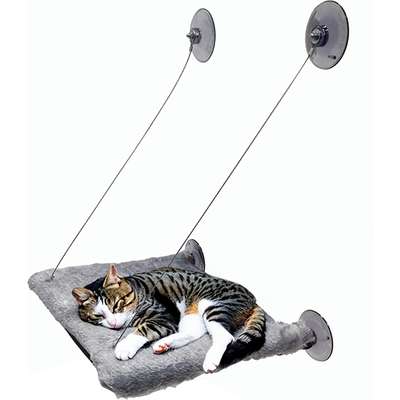 Cama de Janela Fábrica Pet Altezza Cinza para Gatos