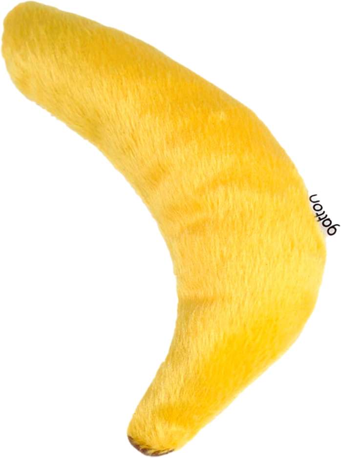 Brinquedo CatFood Big Banana Pelúcia com Catnip para Gatos - Tam. Único