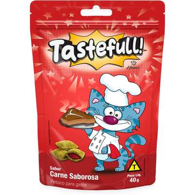 Petisco Hana Tastefull para Gatos Sabor Carne Saborosa