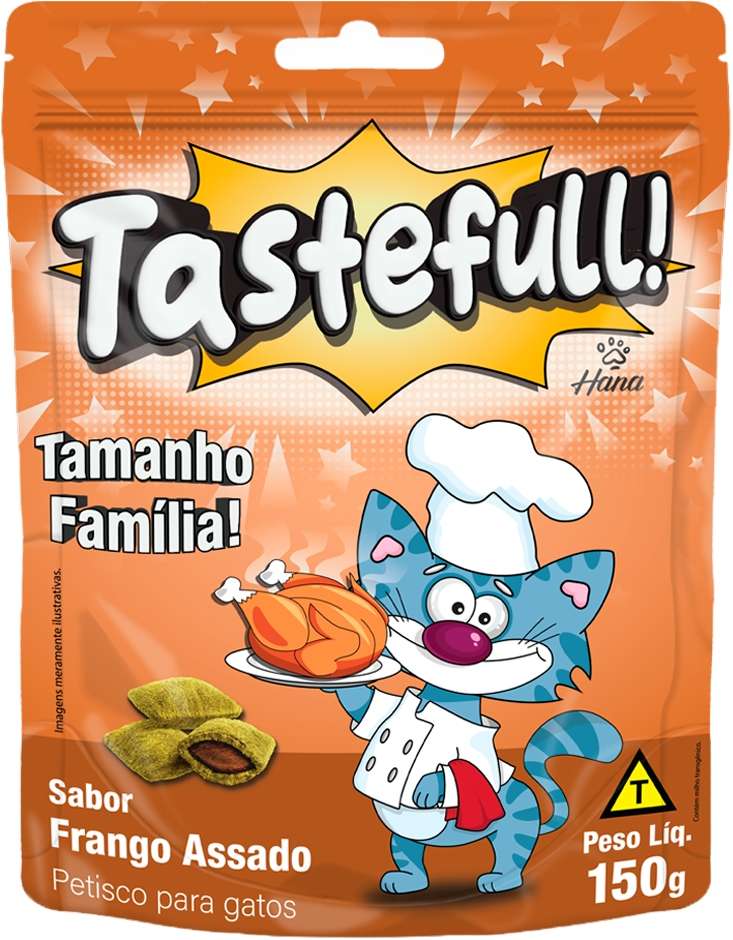 Petisco Hana Tastefull para Gatos Sabor Frango Assado - 150g