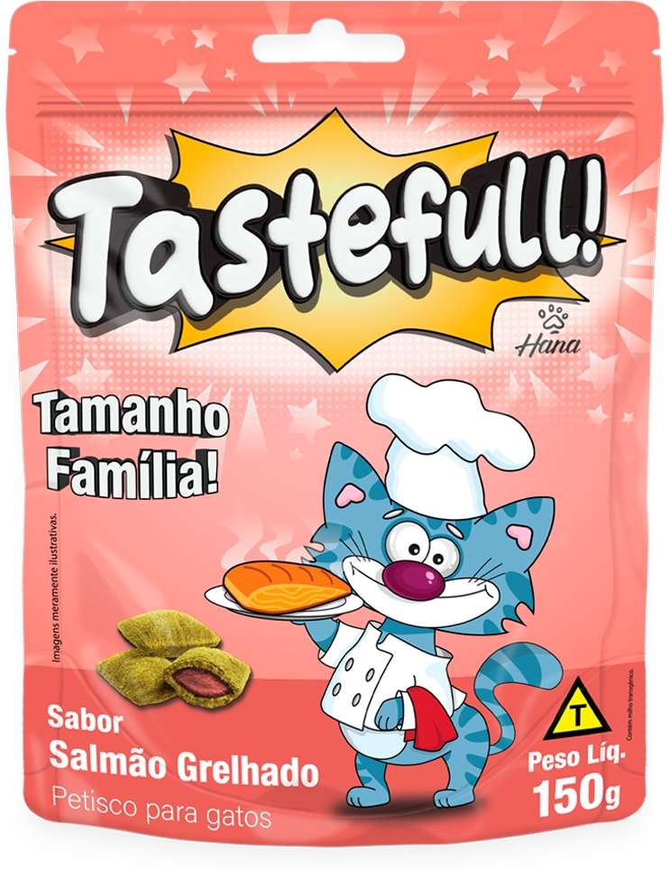 Petisco Hana Tastefull para Gatos Sabor Salmão Grelhado - 150g