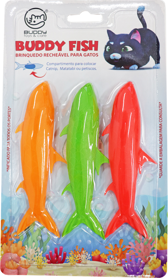 Brinquedo Interativo Buddy Toys Buddy Fish para Gatos - Tam. Único