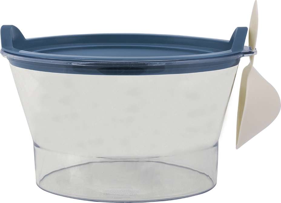 Porta Ração Família de Estimação Azul com Pá Dosadora - 1Kg