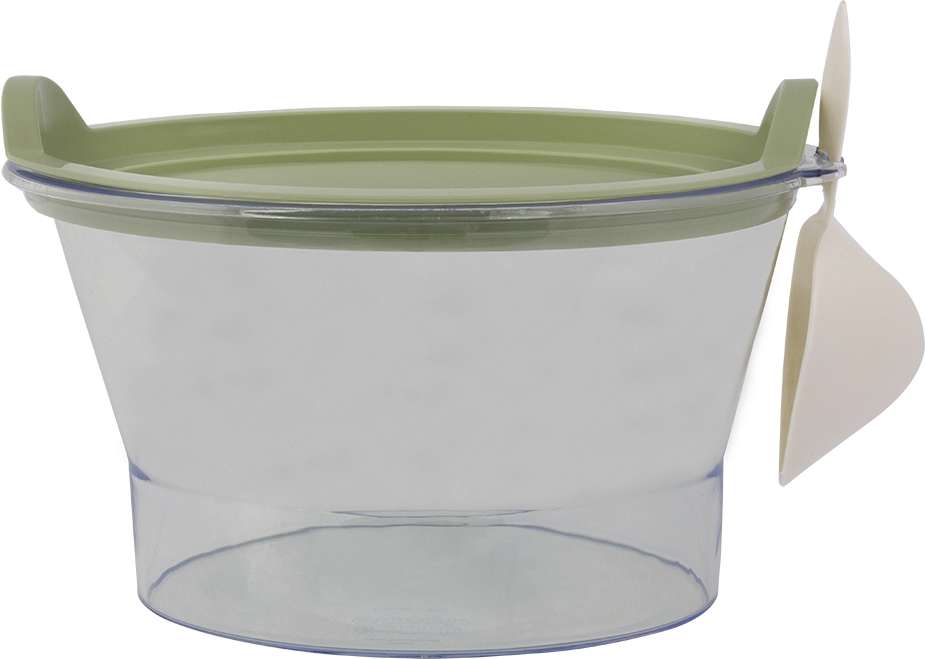 Porta Ração Família de Estimação Verde com Pá Dosadora - 1Kg