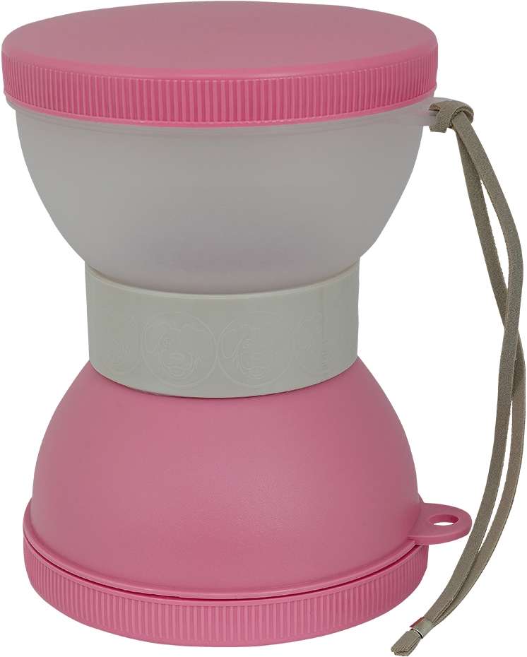 Lancheira Família de Estimação Rosa para Cães - 370 mL