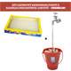 Kit Catmypet Bebedouro Fonte e Bandeja Descartável Gatotô Vermelho - KIT