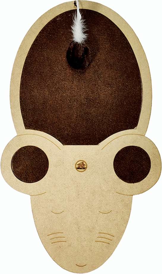 Brinquedo Arranhador Joy Mouse Marrom - Tam. Único
