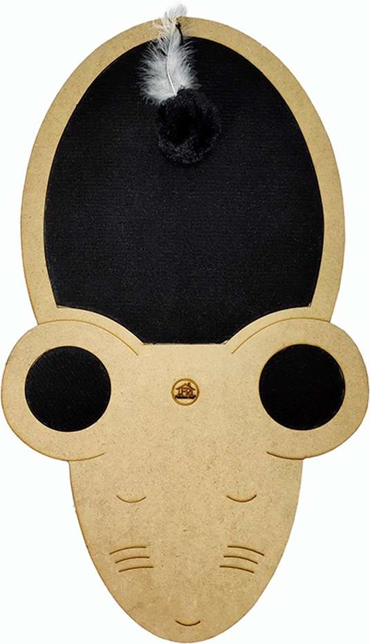 Brinquedo Arranhador Joy Mouse Preto - Tam. Único